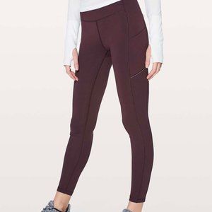 ✨LIKE NEW✨Lululemon Speed Up Tight 28" WINE sz 4